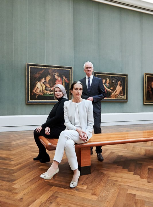 Businessfotos und Unternehmensfotografie: Gruppenfoto des Museumsvereins Junge Kaiser in der Gemäldegalerie