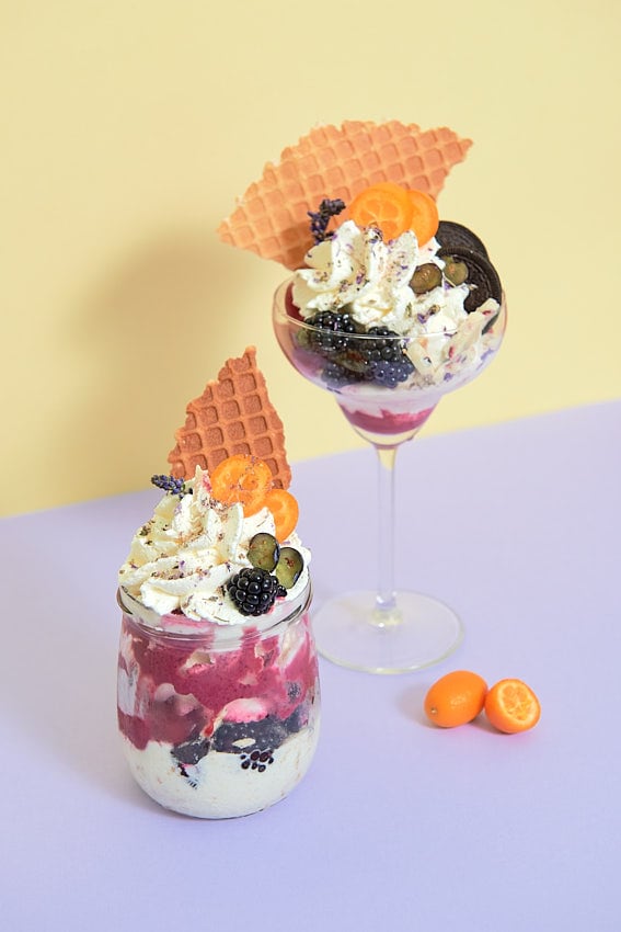 Social Media Content für Lecko Mio Gelateria - Eisbecherkreation Sommer - Foodfotografie