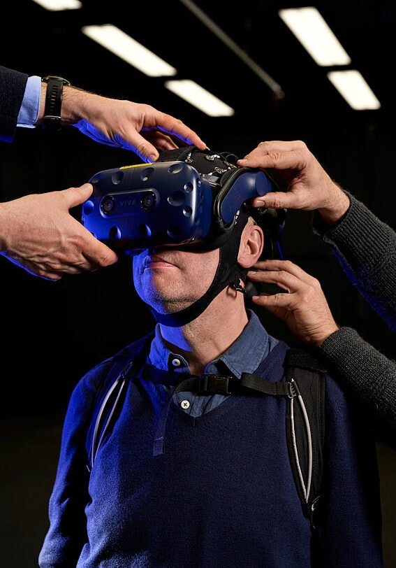 Businessfotos und Unternehmensfotografie: Portrait im VR Labor TU Berlin